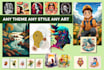 create any kind of vector art, vector illustration, digital art for you