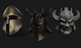 create 3d model, 3d mask, 3d helmet, cosplay, for 3d printing