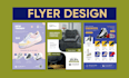 design a modern event flyer or marketing poster that converts