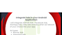 do admob and facebook ads integration banner, native, interstitial in your app