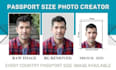 do professional passport size photo editing