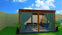 do backyard landscape design, patio, pool, and garden