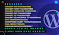 edit wordpress duplicate website, clone website or wix,PSD,xd,figma to wordpress