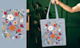 create design for your tote bag, paper bag, shopping bag with custom art