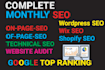 do optimize website onpage SEO for wordpress, shopify, wix