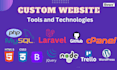 do custom website design and development with admin panel