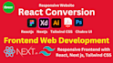 be front end web developer using HTML, CSS, chakra, reactjs