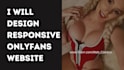 create responsive onlyfans website, onlyfans landing page design