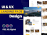 do professional web landing page UI UX design figma