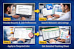 do job search and apply on linkedin, indeed and company websites