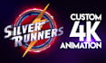 create a professional custom 3d logo animation