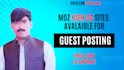 create high da manual guest post backlinks with SEO optimized article