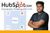 install meta pixel, conversion API for CRM, gohighlevel, zoho, hubspot via GTM