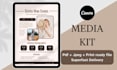 design electronic podcast media kit press kit epk for model, brand, influencer