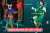 do character design and concept art