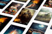 hand draw a custom full tarot or oracle card deck with box