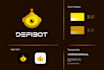 do modern tech website crypto security technology software logo design