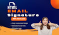 design professional clickable HTML email signature