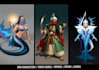 paint character design, concept art and illustrations