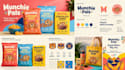 do modern product packaging and label design with branding