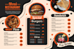 create modern restaurant menu, food menu, digital menu design
