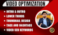 setup a fully optimized youtube channel with complete SEO