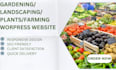 design gardening, landscaping, plants, farming wordpress website