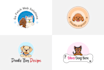 design cartoon dog animal logo