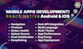 develop ios and android application using react native