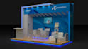 design modern exhibition booth, event stage and trade show stall