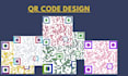 create unique professional  qr code design with logo