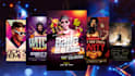 design event, concert, nightclub, dj, hiphop, party and resturant flyers