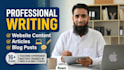write website content, articles and blog posts