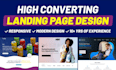create modern responsive landing page using html, css, php
