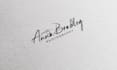 design luxury handwritten, scripted, cursive and signature logo