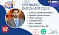 write dutch articles blog posts and web content with ai