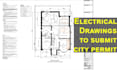 design city permit plan for electrical drawings, plumbing, hvac, mep in autocad