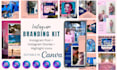create custom creative and elegant instagram branding kit