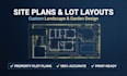 create 2d landscape plan, garden design and site layout