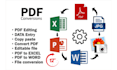convert your scanned images, PDF to excel, PDF to text doc ocr