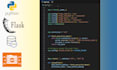 do dynamic web app development with python flask and sql database integration