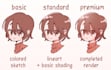 illustrate an anime styled oc or fanart
