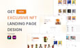 professional UI UX landing page and web template design