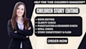 do children storybook editing children book editing book formatting for publish