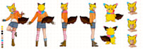 draw a character sheet reference for your oc
