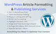 do wordpress article formatting and publishing with on page SEO