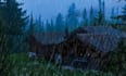 create 10 cozy rain, meditative, heavy rain sound video