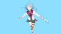 3d model a cute anime girl in blender for games and animations