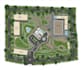 render architectural site plan, master plan, landscape plan