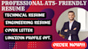 craft a professional legal resume, lawyer resume, cover letter